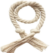 Lot de 6 cordons à rideaux épais et résistants, à pompons, en coton et lin, pour fenêtres.