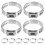OUNONA 60 Pcs Double Sided Mint Circle Connecting Ring Clamp 1
