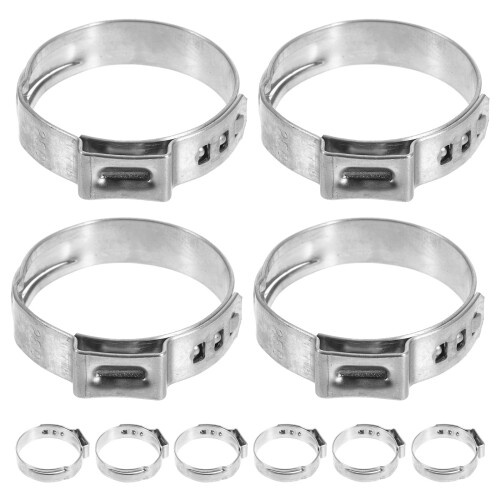 OUNONA 60 Pcs Double Sided Mint Circle Connecting Ring Clamp