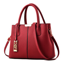 Kabelky a kabelky pre ženy, kožená taška cez rameno, módna veľká pracovná crossbody taška, červená