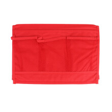 Sac de rangement suspendu Tineasur rouge pour canapé, idéal pour téléphone, livres, télécommandes et plus encore.