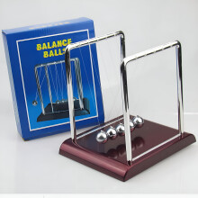 Péndulo de Newton, decoración de escritorio, bola de metal, bola de Newton, péndulo de acero para física y ciencias, bola de equilibrio para