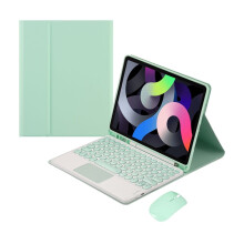 Retro Touch toetsenbord- en muishoes compatibel met iPad 9,7 inch - Stijlvol en functioneel accessoire