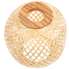 OUNONA1 Abat-jour tissé en bambou pour la protection des yeux, style rustique, 43 x 43 x 17,5 cm