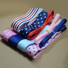8pcs Mixed Grosgrain Ribbons Sewing For Bow Hair Band 1 Yard