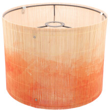 Abat-jour YEAHIBABY en bambou dégradé, culot E27, style vintage, pour lampadaire ou lampe de table, orange.