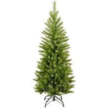 4 ft Unlit Kingswood Fir Mini Artificial Slim Christmas Tree, 269 Tips, Includes Stand, Green