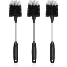 Ensemble de 3 brosses Aqua Brush, brosse de nettoyage pour réservoir d'eau avec manche en acier inoxydable de 38 cm (15 pouces).