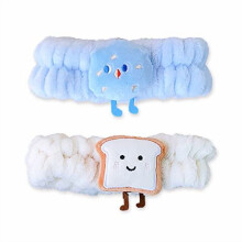 Aranyos, puha, bolyhos fejpánt arcmosáshoz, zuhanyozáshoz, jógához, sporthoz és bőrápoláshoz – Kawaii sminkfejpánt, kompatibilis nőkkel