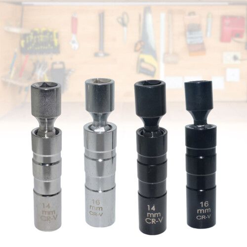 14mm 16mm Thin Wall Magnetic Swivels Spark Plug Socket 12 Point Spark Plug Socket 1
