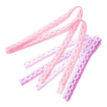 YEAHIBABY 2pcs Lace Border for Sewing with Floral Lace Trim Ribbon Pink Touch for DIY Supplies