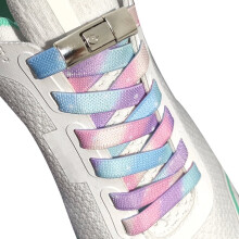 3 Pairs 39.37 inch No-tie Elastic Colored Laces, Including 2 Fixed Buckles, Adjustable Comfort Loafers Elastic Laces, Adults, The Elderly