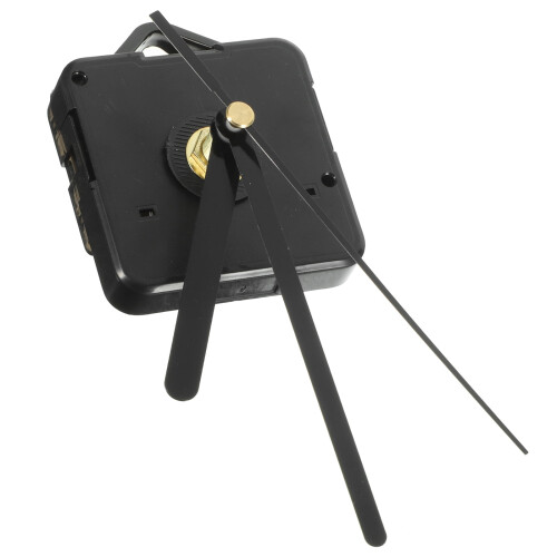Black Plastic Clock Movement Kit for 30–40 cm Wall Clocks
