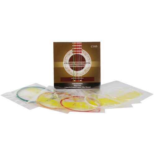 6Pcs Classic Guitar Strings Nylon Core for 6 String Guitar Assorted 1