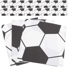 Guardanapos de papel com tema de futebol, 100 unidades