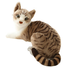 Kattgosedjur, 40 cm söt form kattgosedjur, mjukt tyg detaljerat hantverk gosedjur katt, Style3
