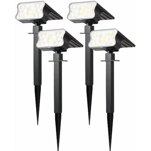 60 ηλιακά σποτ LED, IP67 αδιάβροχα, 3 λειτουργίες, αυτόματη