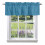 Cortina de varão azul oceano moderno, 54x18 polegadas, compatível com varões de cortina padrão. 1