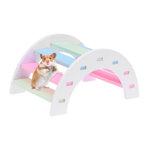 Ponte do Arco-Íris de Brinquedo para Hamster Ecológico de 18 cm (7 polegadas)
