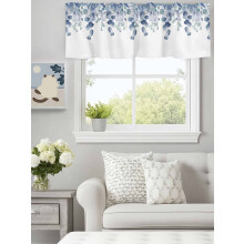 Watercolour Botanical Valance 60x18in Rod Pocket