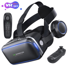 Upgraded 2023 VR Glasses with Remote, 3D VR Headset for Games & Movies, Eye Care System, Compatible with Android smartphones (Black)