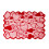 Chemin de table et set de table en dentelle en forme de cœur 1