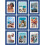 5x7 Picture Frames Set of 9 Engineered Wood Blue 1