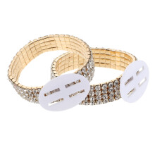 Lot de 2 bracelets de demoiselles d'honneur en cristal, bijoux élégants et polyvalents pour mariages et anniversaires