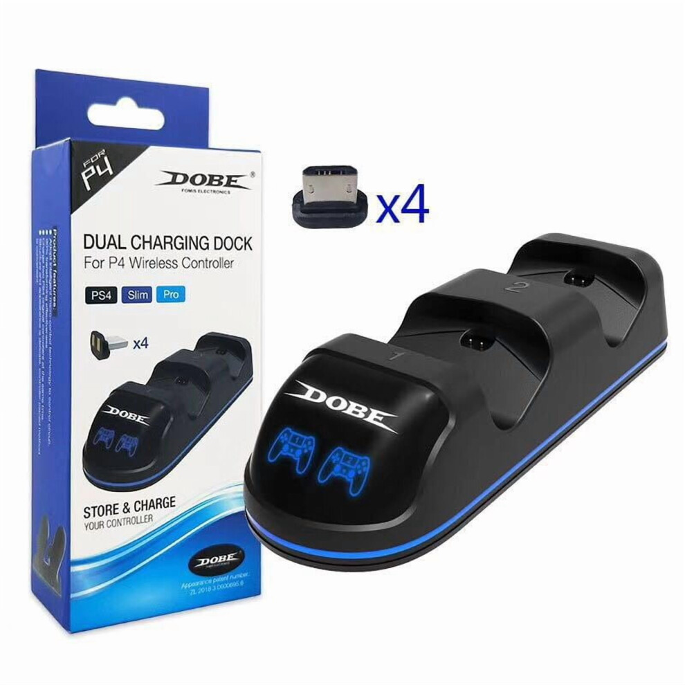 Ps4 Controller Charging Station Dual Dock With 4 Usb Ports 9341593821759