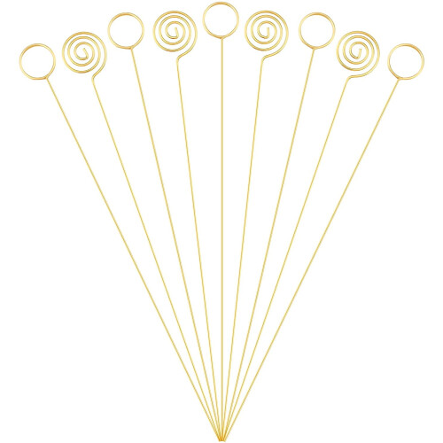 Blumenförmige Kartenhalter, runde Drahtclips, 20 Stück