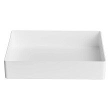Merkloze laboratoriumaccessoires, polypropyleen dienblad, witte serveerorganizer