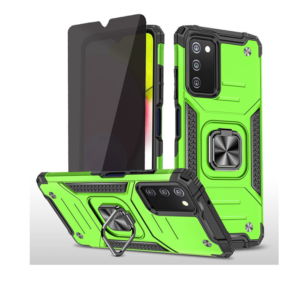 Xhy Case For Samsung Galaxy A03s W/ Privacy Screen, Magnetic Ring, Kickstand, Military-Grade Drop Protection Â Green 9329345083013