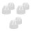 6Pièces Cache PVC Beige Durable Filtre Anti-Débris 5