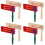 8Stk Traditionelle Holz Ratschen Musikinstrument Handheld Bunt 5