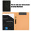 XIAOLE Leather Padfolio Clipboard Folder, Multi-Function Business Contract Folder with Writing Pad – Black 5