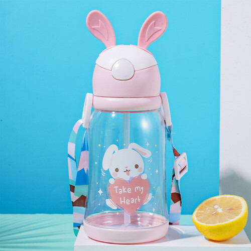 Rabbit-Shaped Water Cup with Elastic Lid 600 mL 2