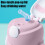 Rabbit-Shaped Water Cup with Elastic Lid 600 mL 4