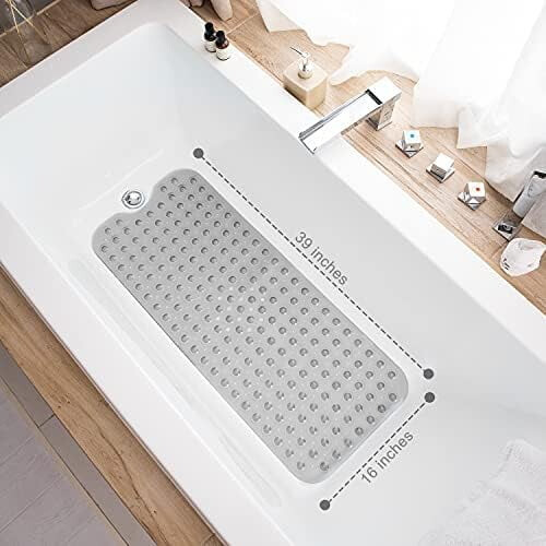 Antislip badmat 39x16 inch met zuignappen 2