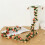 Ghirlanda artificiale di peonie rosse 2 m 2
