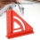 Mini escuadra de aluminio para carpintería, regla triangular 4