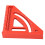 Mini escuadra de aluminio para carpintería, regla triangular 10