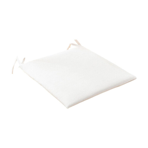 Wit polyester stoelkussen 40x40 cm 1
