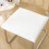 Wit polyester stoelkussen 40x40 cm 5