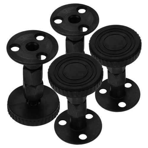 KALLORY 4 Pcs Anti-collision Retainer Adjustable Headboard Brackets Bed Frame Black 2