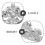 Homoyoyo Transform Appearance Doll Crown Accessories Silver Plastic 20Pack 3