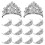 Homoyoyo Transform Appearance Doll Crown Accessories Silver Plastic 20Pack 4