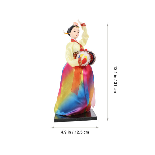 Koreansk Hanbok-dockafigur Heminredning Kompositmaterial7 1