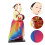 Koreansk Hanbok-dockafigur Heminredning Kompositmaterial7 3