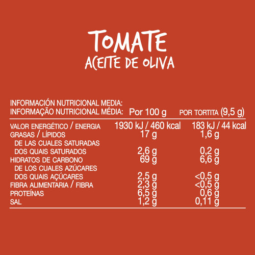 Bicentury - Tortitas de ma?z sabor tomate (8 unidades) 1