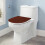 Couvercle de toilette extensible et lavable avec fond élastique 5